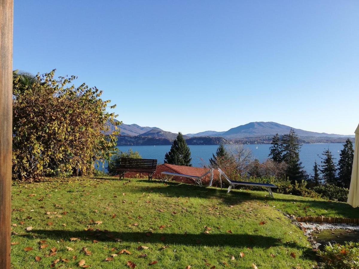 Romantica Casetta Nel Verde Con Vista Sul Lago Belgirate Eksteriør bilde