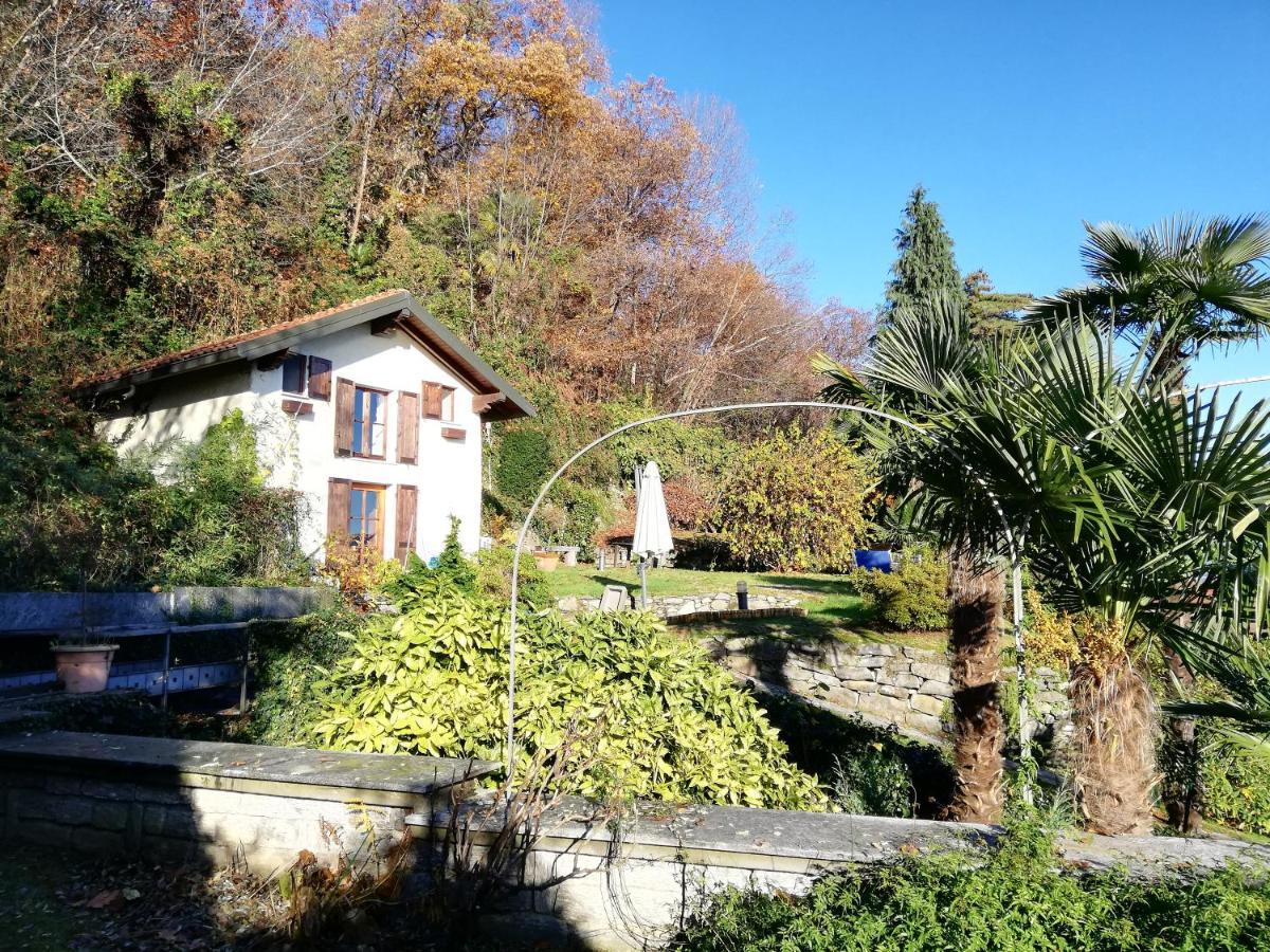 Romantica Casetta Nel Verde Con Vista Sul Lago Belgirate Eksteriør bilde